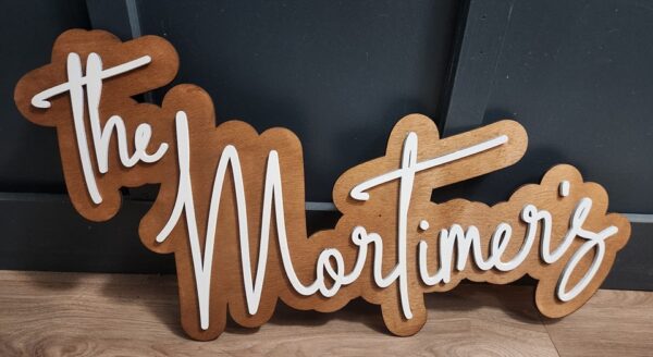 Wedding Name Sign 45 inch - Image 3