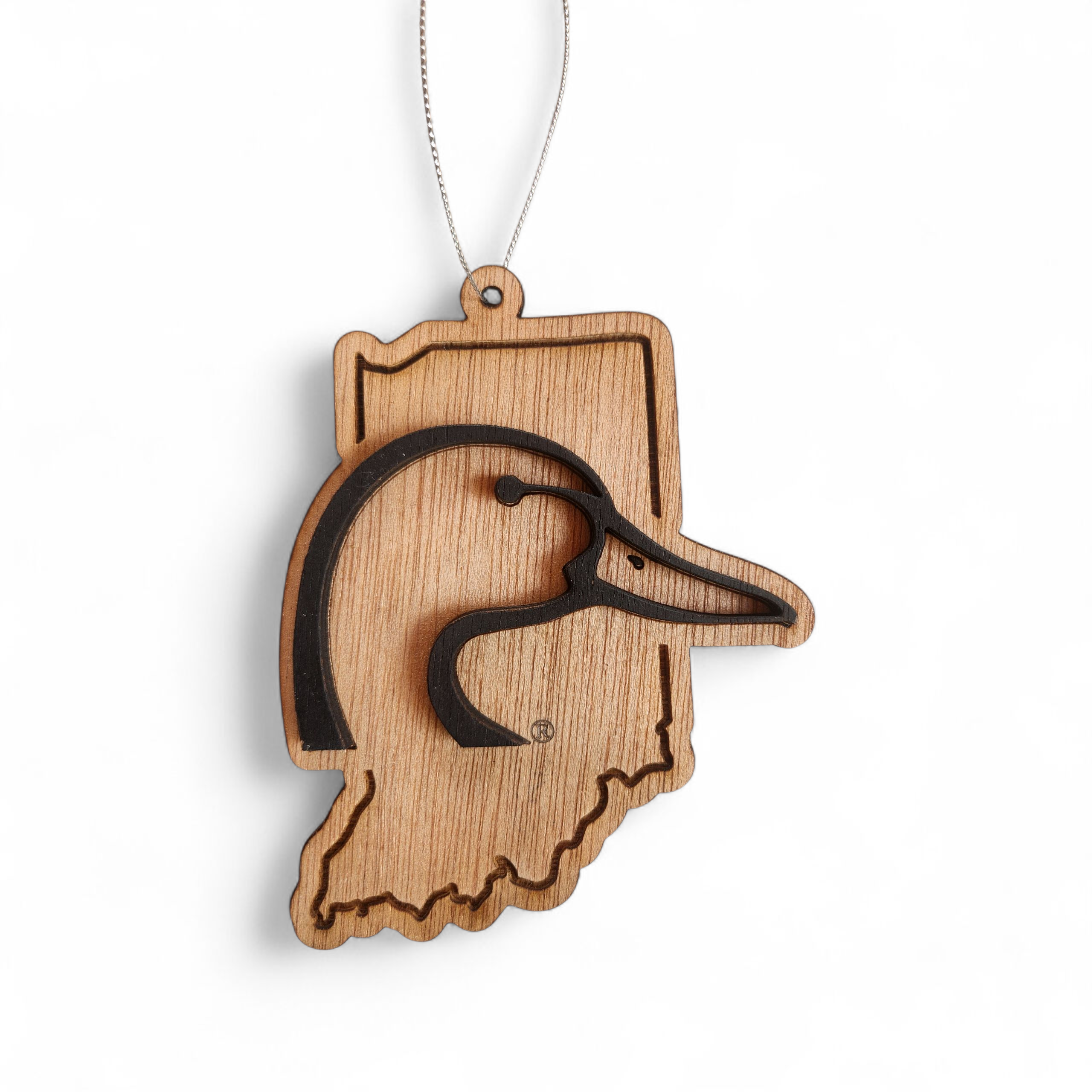 Ducks Unlimited Indiana Ornament on white background