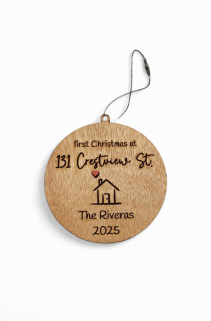 First Christmas in new home ornament