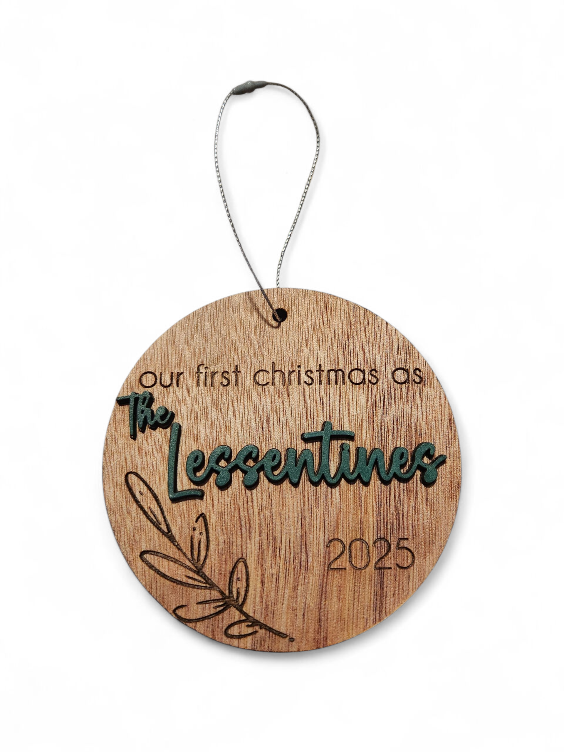 First Christmas as family ornament