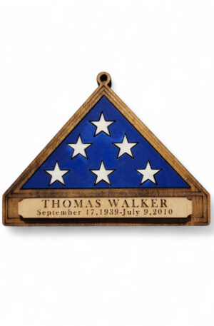 Military Memorial Flag Ornament