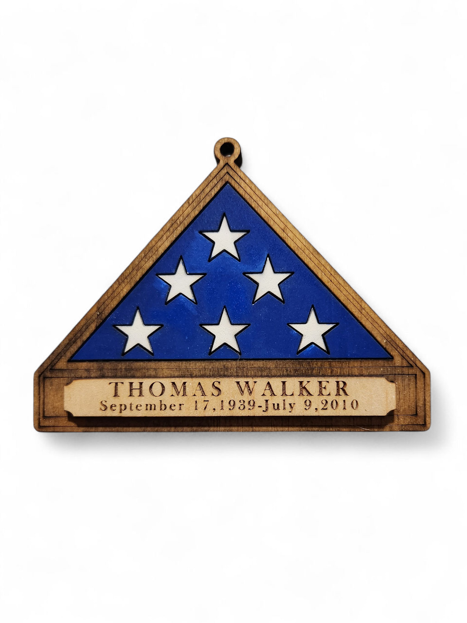 Military Memorial Flag Ornament