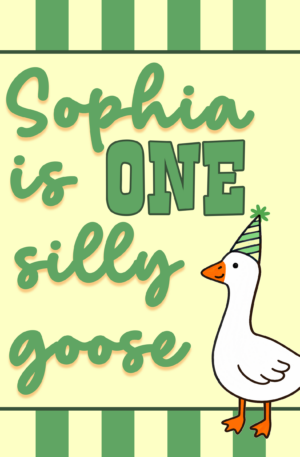 One Silly Goose Poster