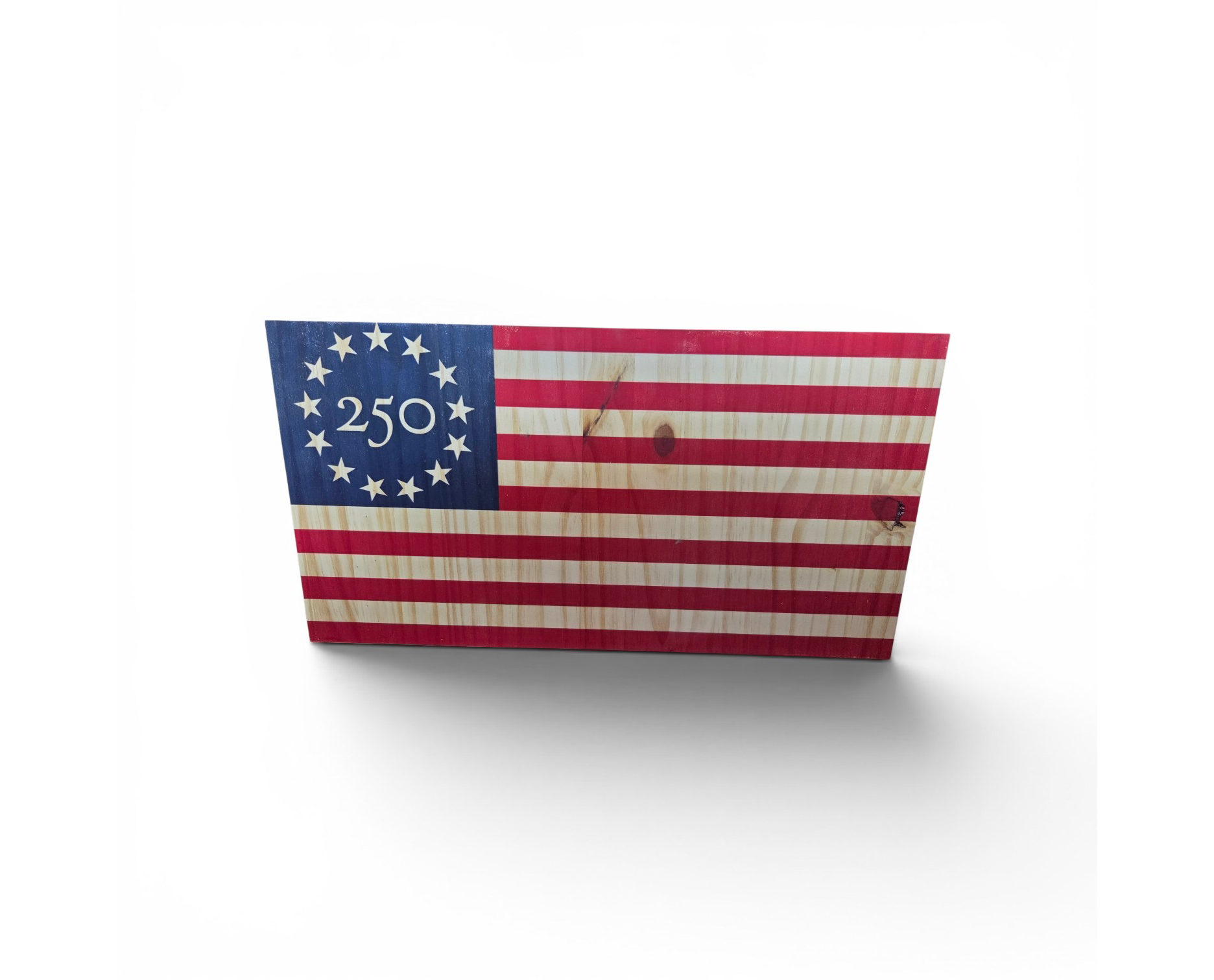 Betsy Ross Style 250th Wooden Flag - Image 2