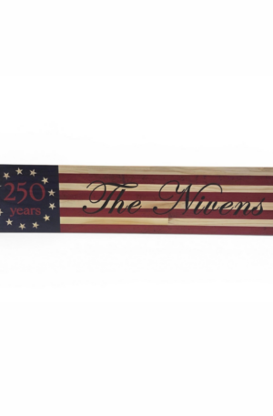 250th Anniversary Family Flag Sign